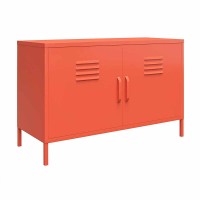 Cache 2 Door Metal Locker Accent Cabinet