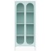 Tall Luna Accent Cabinet with Fluted Glass