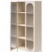 Tall Luna Accent Cabinet with Fluted Glass