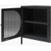 Low Luna Accent Cabinet with Fluted Glass