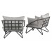 Teddi Outdoor Lounge Chairs (Set of 2)