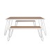 Paulette Table and Bench Set