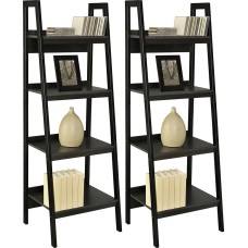 Lawrence 4 Shelf Ladder Bookcase (set of 2)