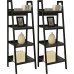 Lawrence 4 Shelf Ladder Bookcase (set of 2)