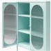 Luna Accent Cabinet with Fluted Glass