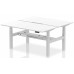 Air Back-to-Back Scalloped Edge Height Adjustable Bench Desk