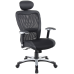 Victor II Mesh High Back Executive Leather Chair with Arms