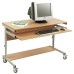 Adjustable Height Mobile Computer Trolley CF7066