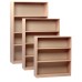 Open Bookcases with Adjustable Shelves
