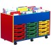 6 Bay Kinderbox with 12 Slot Tray Storage Unit