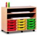 12 Slot Tray & Shelf Storage Unit