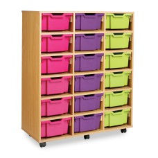 18 Medium Tray Shelf Storage Unit
