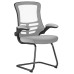 Luna Catilever Medium Mesh Back with Folding Arms