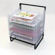 20 Shelf Free Standing Spring Loaded Drying Rack