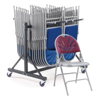 2600 Upholstered Folding Chair & Transport Trolley Bundle Deal