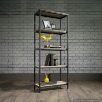 Industrial Style 4 Shelf Bookcase